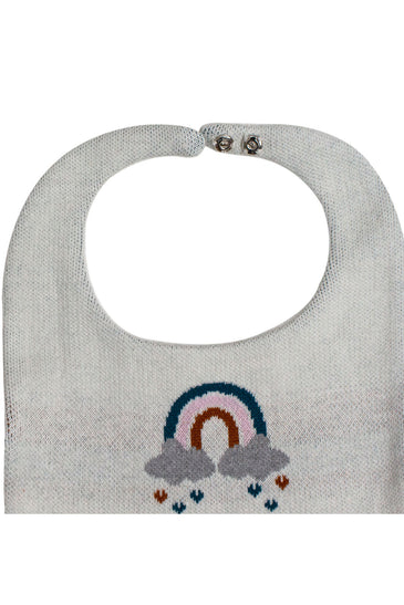 Cotton Knitted Happy Rainbow Bib Apron
