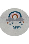 Cotton Knitted Happy Rainbow Bib Apron