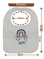 Load image into Gallery viewer, Cotton Knitted Happy Rainbow Bib Apron
