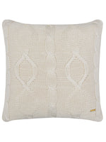 Load image into Gallery viewer, Pomme Cotton Knitted Decorative Cushion Cover Ivory Cable Texture Knit
