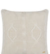 Pomme Cotton Knitted Decorative Cushion Cover Ivory Cable Texture Knit