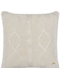 Pomme Cotton Knitted Decorative Cushion Cover Ivory Cable Texture Knit