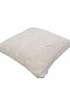 Pomme Cotton Knitted Decorative Cushion Cover Ivory Cable Texture Knit