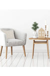 Pomme Cotton Knitted Decorative Cushion Cover Ivory Cable Texture Knit