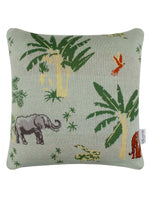 Load image into Gallery viewer, Pomme Cotton Knitted Decorative Cushion Cover Elephant Safari