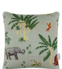 Pomme Cotton Knitted Decorative Cushion Cover Elephant Safari