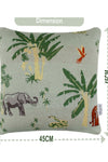 Pomme Cotton Knitted Decorative Cushion Cover Elephant Safari