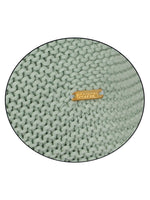 Load image into Gallery viewer, Pomme Cotton Knitted Decorative Cushion Cover Light Mint Garter Texture Knit