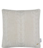 Pomme Cotton Knitted Decorative Cushion Cover ivory  Cable Texture Knit