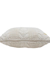 Pomme Cotton Knitted Decorative Cushion Cover ivory  Cable Texture Knit