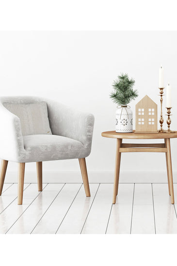 Pomme Cotton Knitted Decorative Cushion Cover ivory  Cable Texture Knit