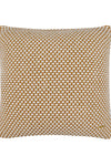 Pomme Cotton Knitted Decorative Cushion Cover Mustard Ivory 3D Bubble Texture Knit