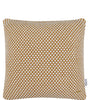 Pomme Cotton Knitted Decorative Cushion Cover Mustard Ivory 3D Bubble Texture Knit