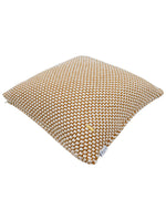 Load image into Gallery viewer, Pomme Cotton Knitted Decorative Cushion Cover Mustard Ivory 3D Bubble Texture Knit