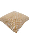 Pomme Cotton Knitted Decorative Cushion Cover Mustard Ivory 3D Bubble Texture Knit