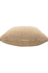 Pomme Cotton Knitted Decorative Cushion Cover Mustard Ivory 3D Bubble Texture Knit