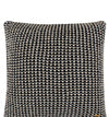 Pomme Cotton Knitted Decorative Cushion Cover Dk Grey Gold Lurex Dk Knit