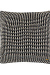 Pomme Cotton Knitted Decorative Cushion Cover Dk Grey Gold Lurex Dk Knit