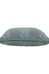 Pomme Cotton Knitted Decorative Cushion Cover Blue Cable  Texture Knit