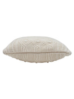 Load image into Gallery viewer, Pomme Cotton Knitted Decorative Cushion Cover ivory  Cable Texture Knit
