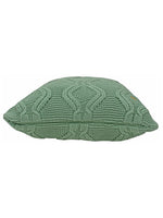 Load image into Gallery viewer, Pomme Cotton Knitted Decorative Cushion Cover Green Cable Texture Knit