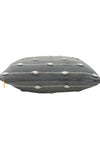 Pomme Cotton Knitted Decorative Cushion Cover Grey Melange Ivory 3D Bubble  texture Knit