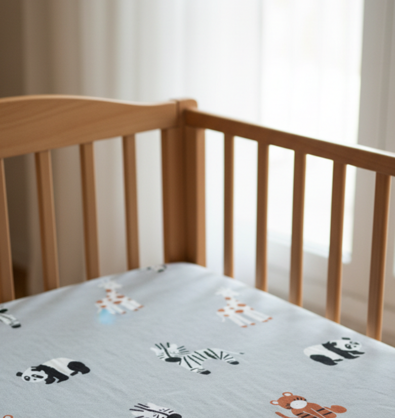 Pomme Little Zoo Baby Blanket (Light Grey)
