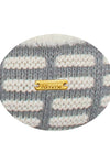 Pomme Cotton Knitted Decorative Cushion Cover Grey Cable with Soft Chenille texture Knit