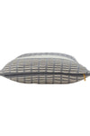 Pomme Cotton Knitted Decorative Cushion Cover Grey Cable with Soft Chenille texture Knit