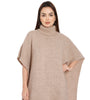 POMME Acrylic Knitted ( Hushed Violet) Poncho for Women