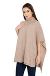 POMME Acrylic Knitted ( Hushed Violet) Poncho for Women