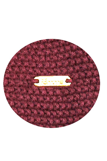 POMME Acrylic Knitted Grape Wine (Moss Stitch Pattern) Poncho for Women