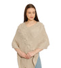 POMME Acrylic Knitted Rice Poncho for Women