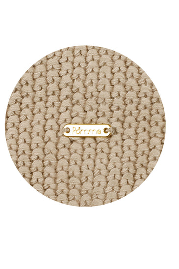 POMME Acrylic Knitted Rice Poncho for Women