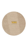 POMME Acrylic Knitted (Bleached Sand) poncho for Women