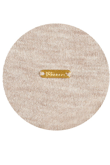 POMME Acrylic Knitted (Pale Whisper) Poncho for Women