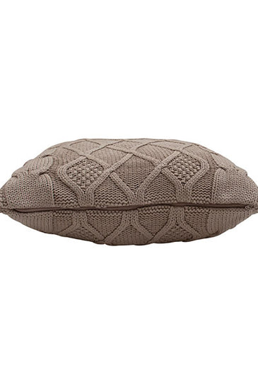 Pomme Cotton Knitted Decorative Cushion Cover Stone Cable texture Knit