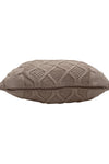 Pomme Cotton Knitted Decorative Cushion Cover Tanin Cable Texture Knit