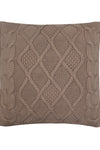 Pomme Cotton Knitted Decorative Cushion Cover Tanin Cable Texture Knit
