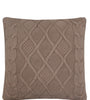 Pomme Cotton Knitted Decorative Cushion Cover Tanin Cable Texture Knit