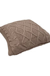 Pomme Cotton Knitted Decorative Cushion Cover Stone Cable texture Knit