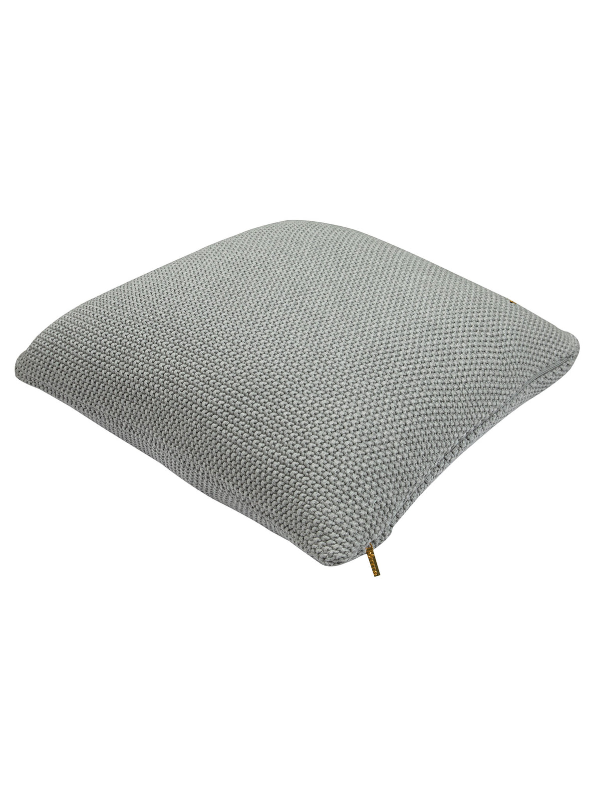 Pomme Mini Moss Knitted Decorative Cushion Cover (Grey)