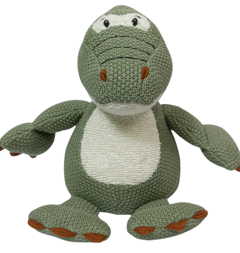 Knitted Dinosaur Soft Toy
