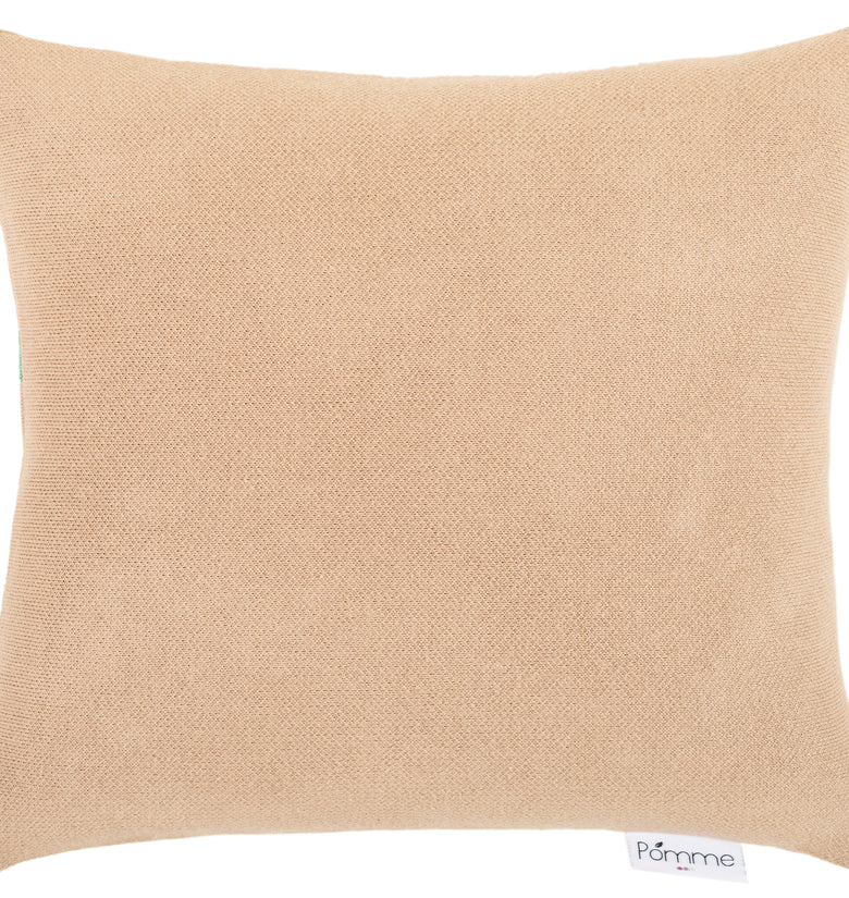 Kids Cushion Cover With Cute Panda Pattern Ivory/ Lt. Khaki/ Feldspar/Black/Pink