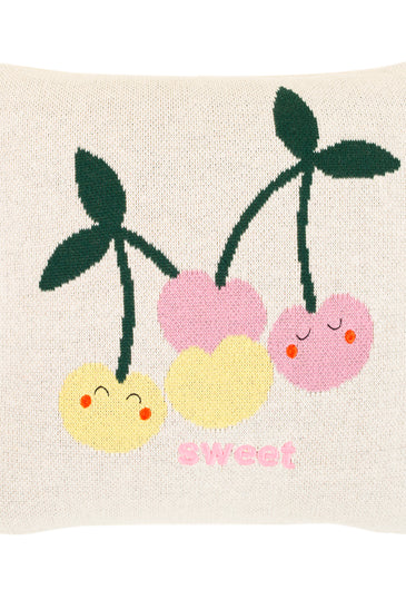 Kids Cushion Cover With Cute Cherry Pattern