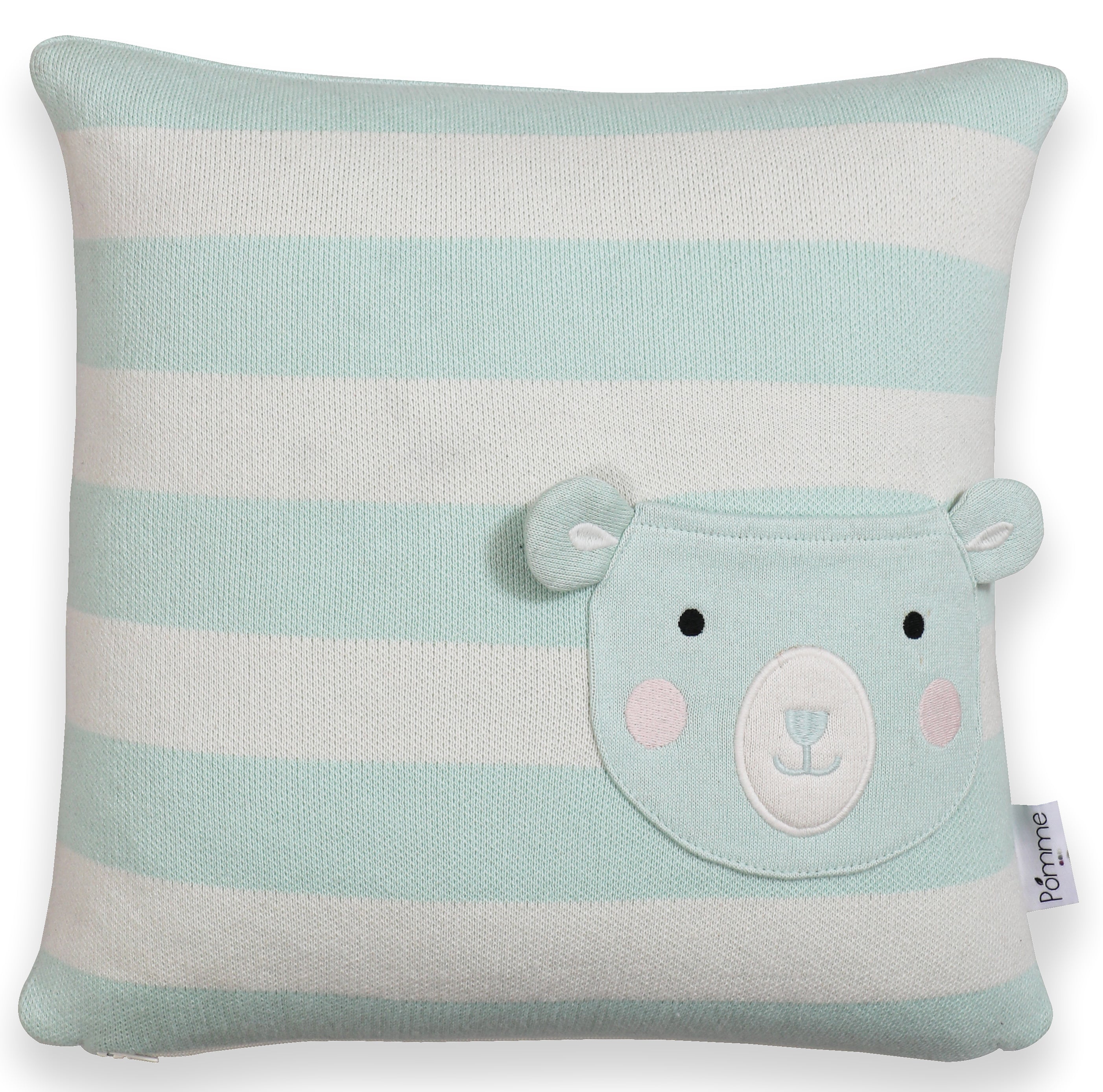 Kids Cushion Cover With Cute Bear Pattern