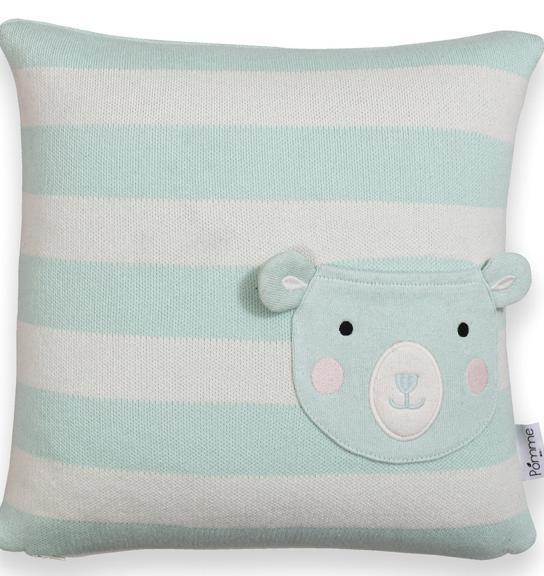 Kids Cushion Cover With Cute Bear Pattern