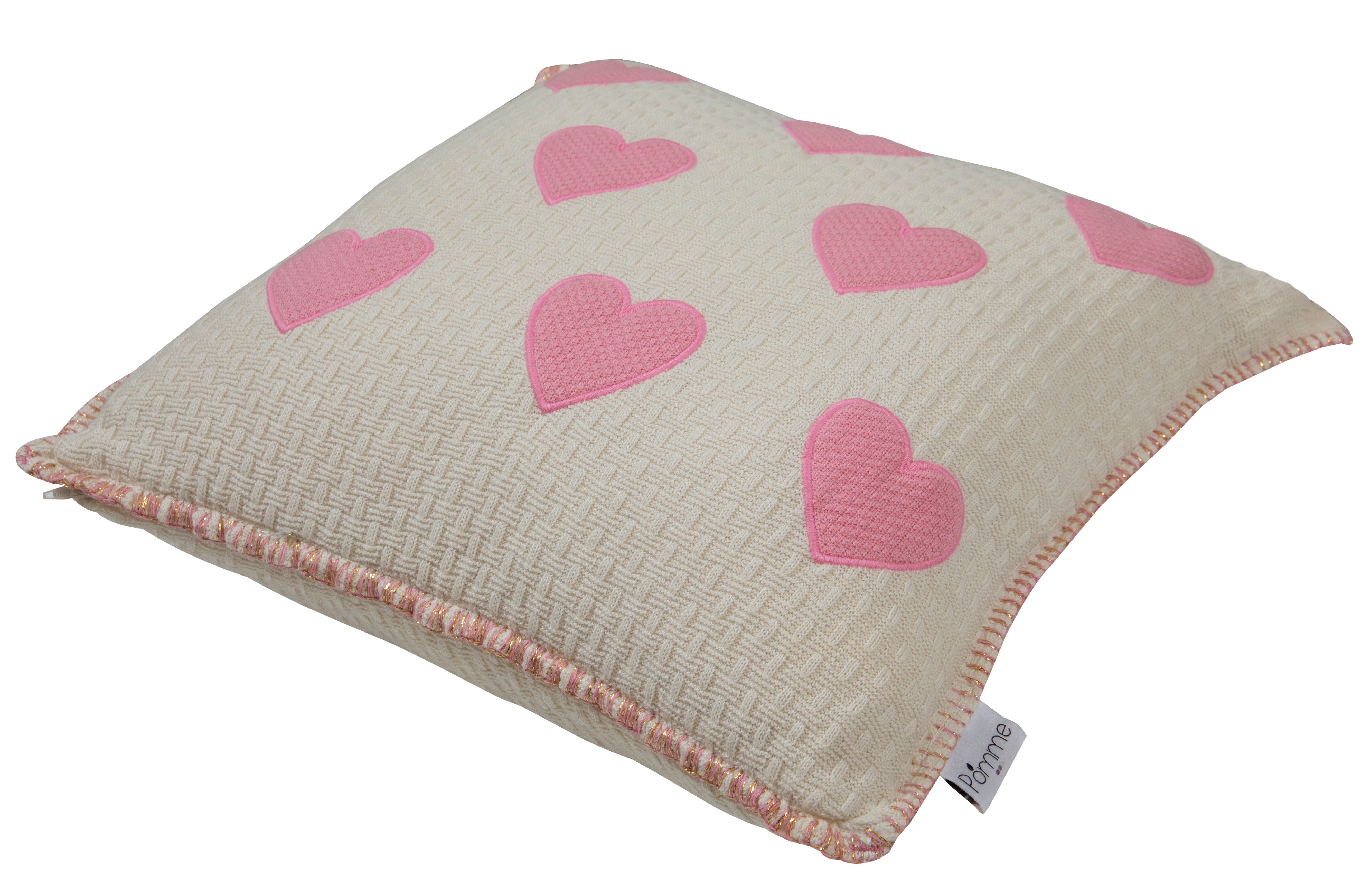 Kids Cushion Cover With cute Heart Pattern