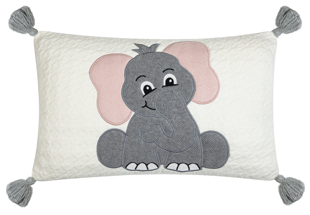 Pomme Quilted Elephant Cushion Cover