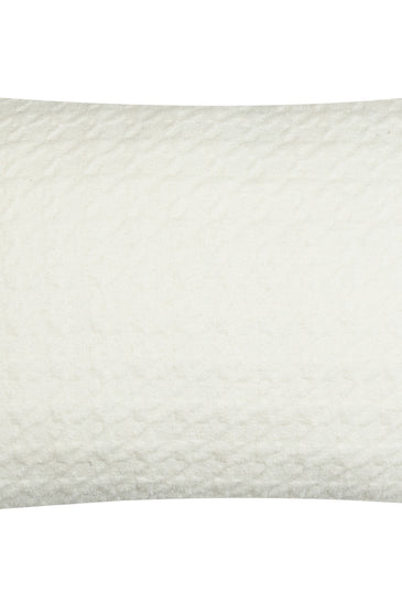 Kids Cushion Cover With Cute Quilt Dino Pattern Ivory Feldspar